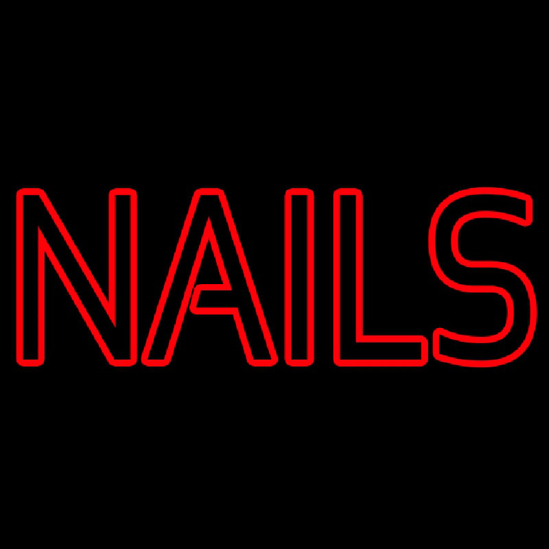 Nails With Logo Neon Sign