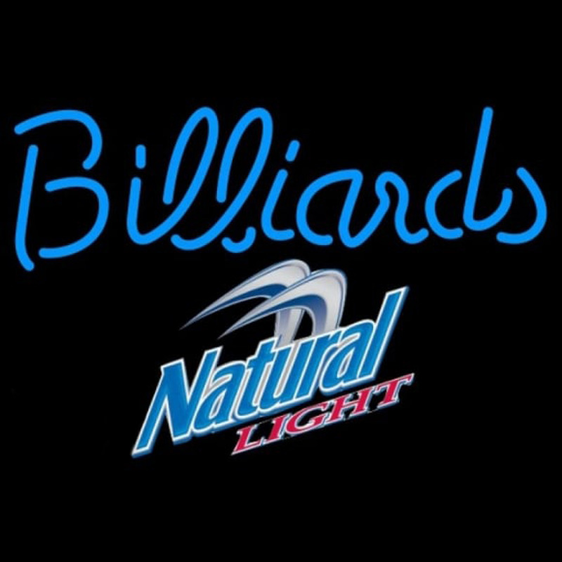 Natural Light Billiards Te t Pool Beer Sign Neon Sign