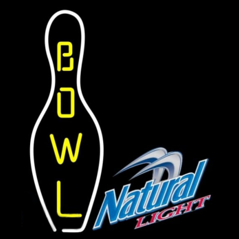 Natural Light Bowling Beer Sign Neon Sign