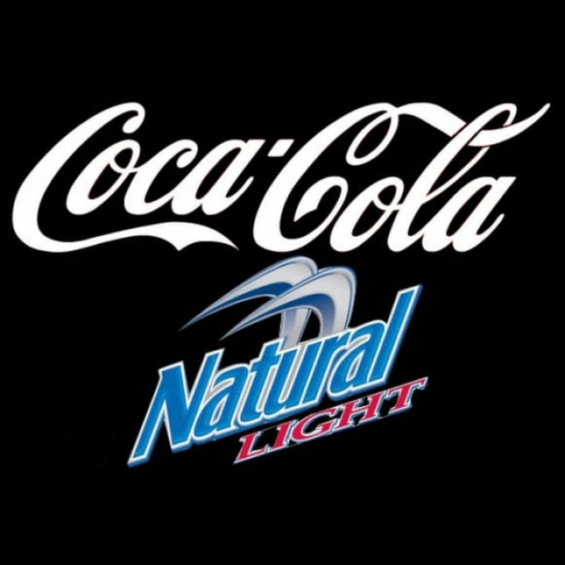 Natural Light Coca Cola White Beer Sign Neon Sign