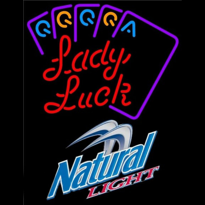 Natural Light Lady Luck Series Beer Sign Neon Sign