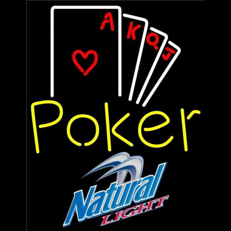 Natural Light Poker Ace Series Beer Sign Neon Sign