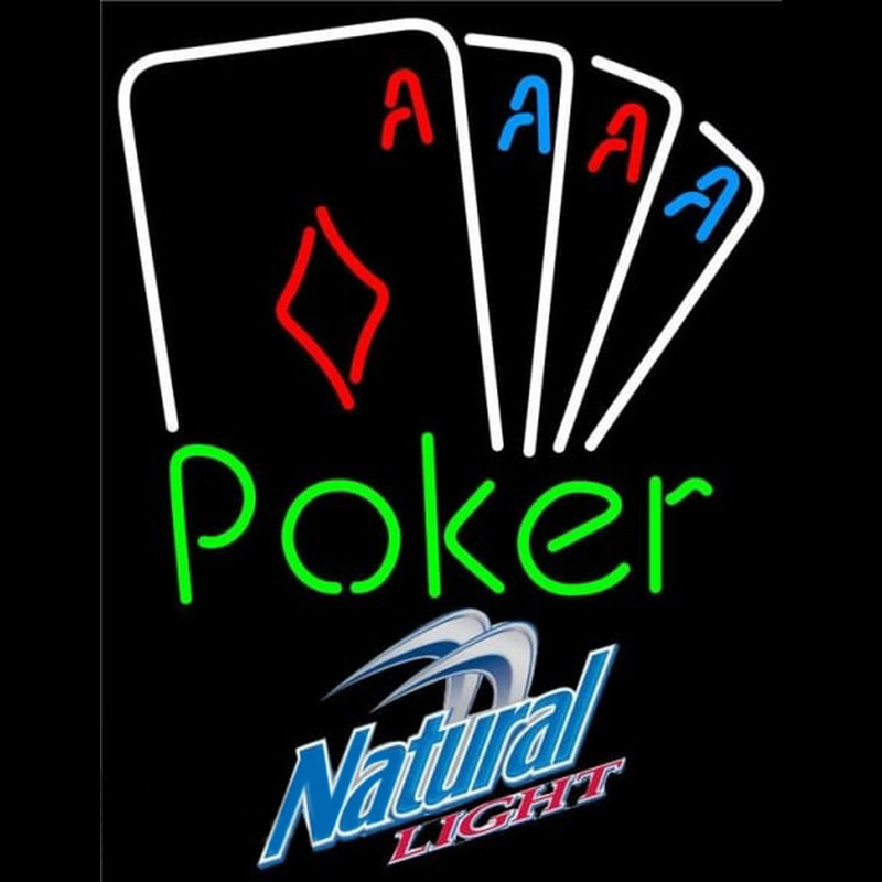 Natural Light Poker Tournament Beer Sign Neon Sign