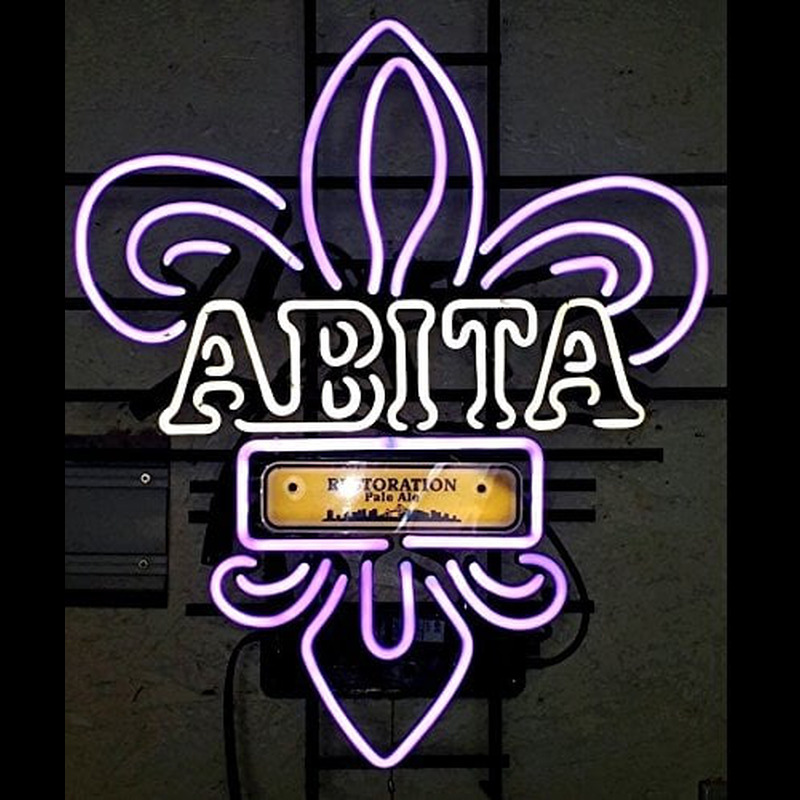 New Abita Restoration Pale Ale Nola Purple Man Cave Neon Sign