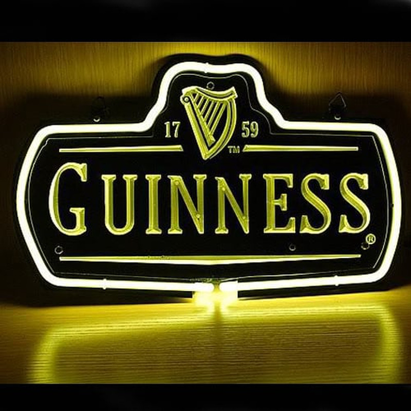New Guinness 1759 Logo Neon Sign