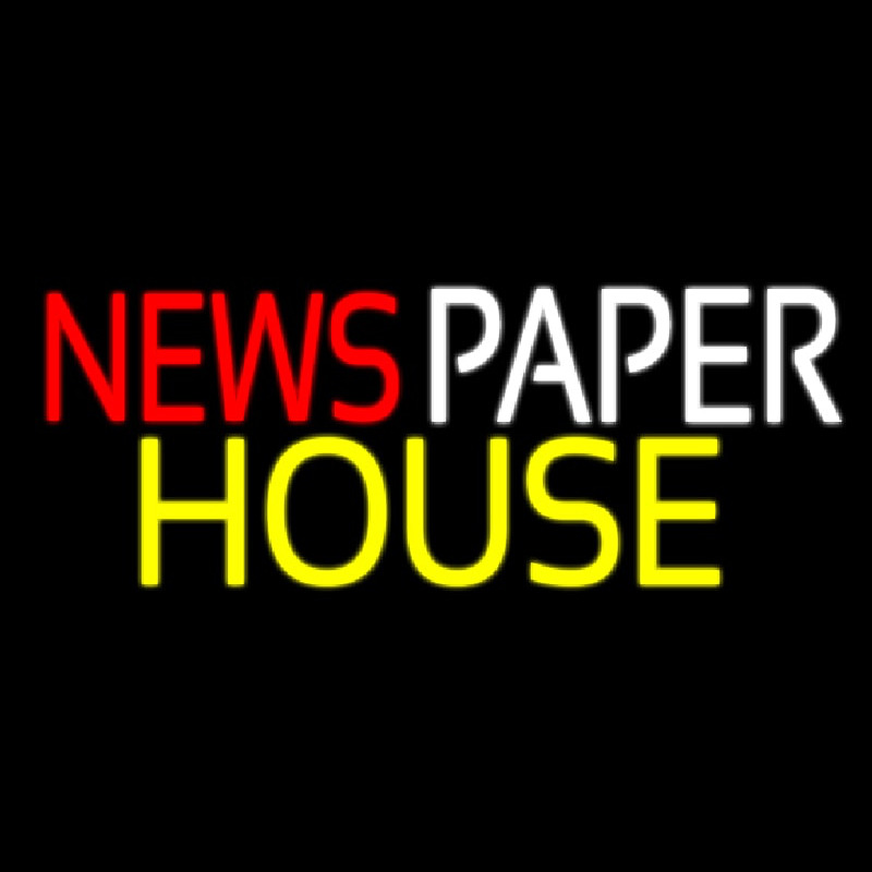 Newspaper House Neon Sign