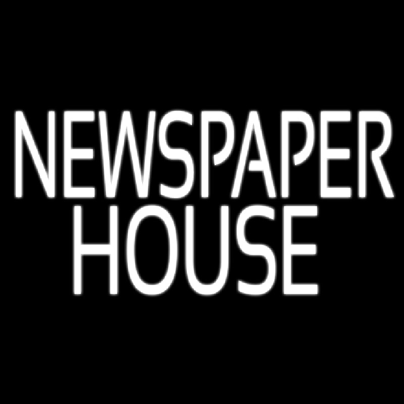 Newspaper House Neon Sign