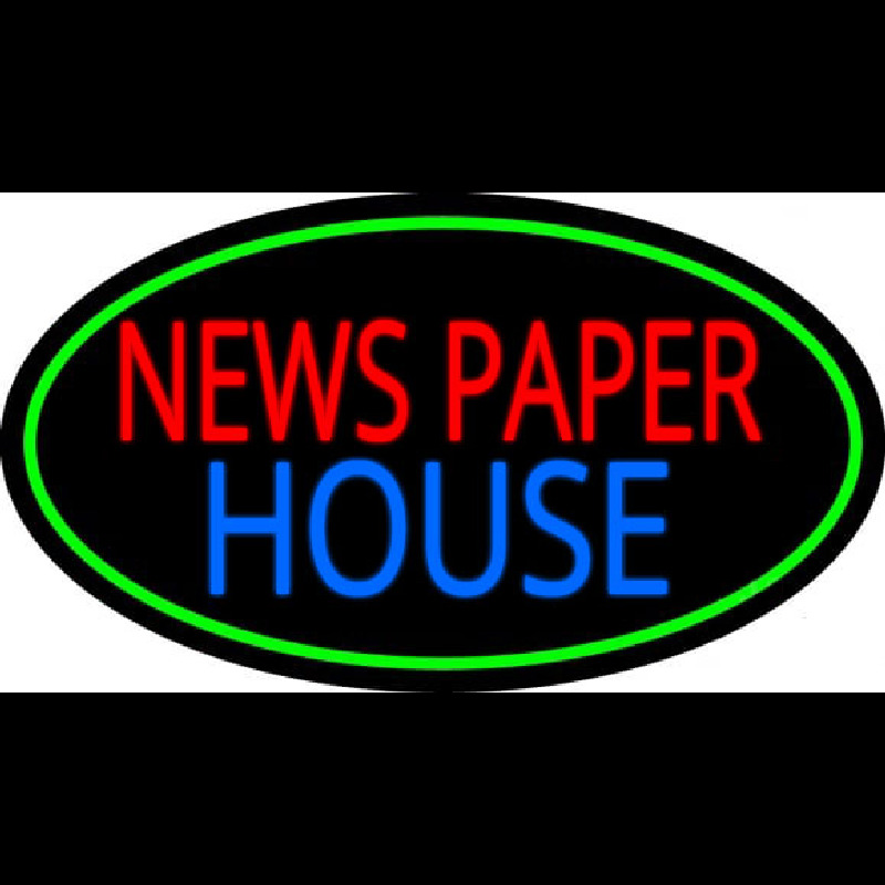 Newspaper House Neon Sign