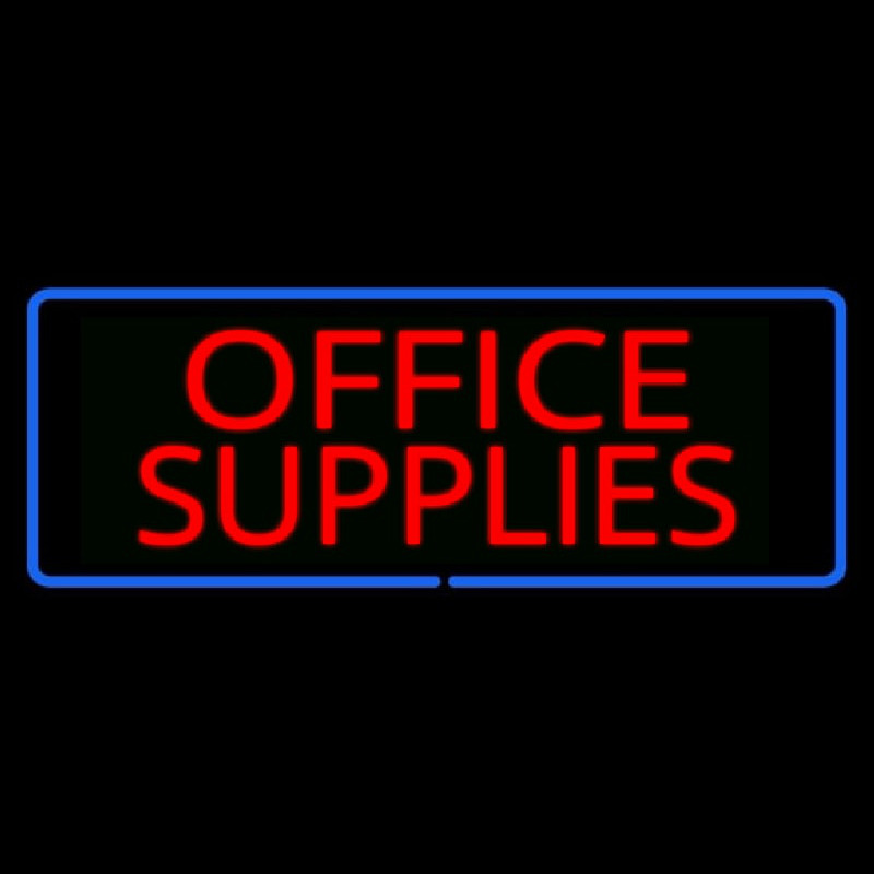 Office Supplies Neon Sign