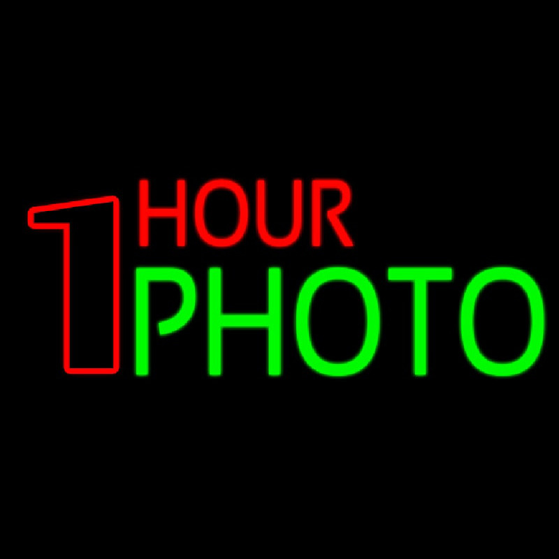One Hour Photo Neon Sign