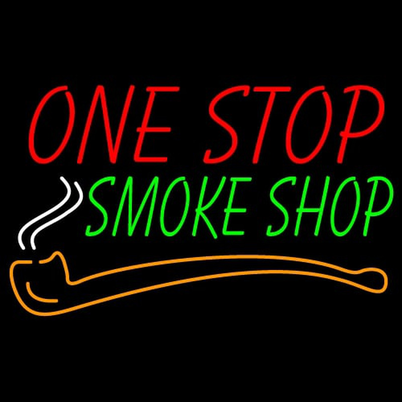One Stop Smoke Shop Neon Sign