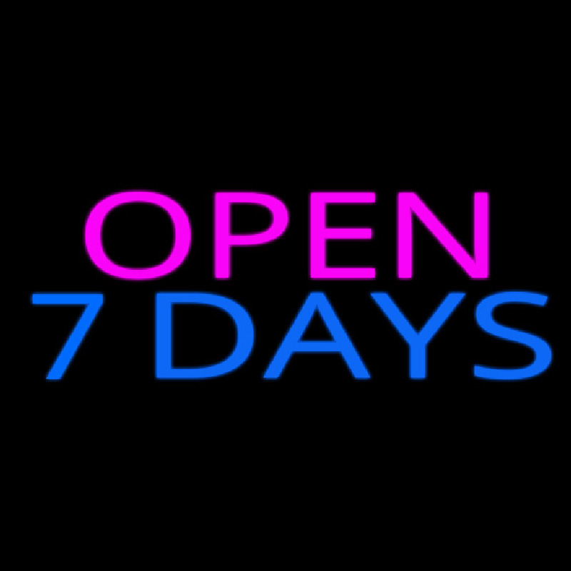 Open 7 Days Neon Sign