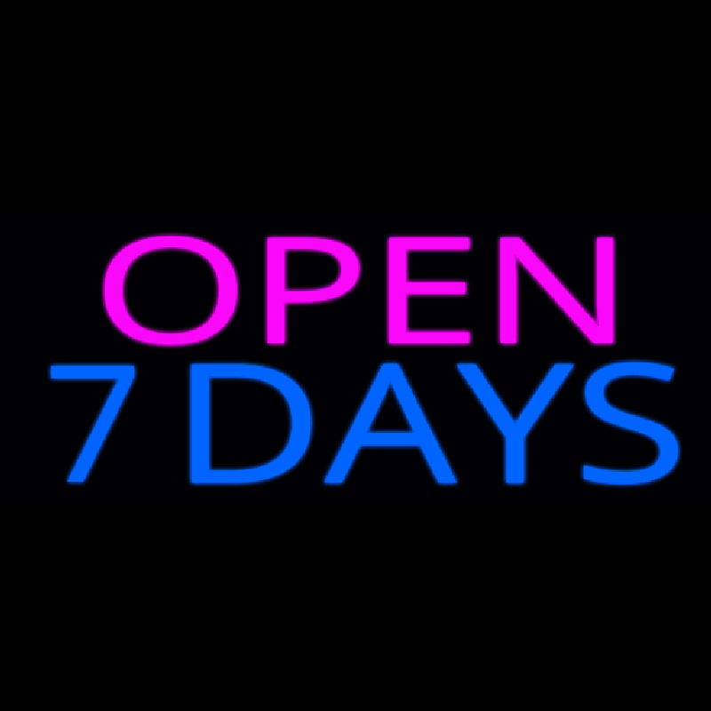 Open 7 Days Neon Sign