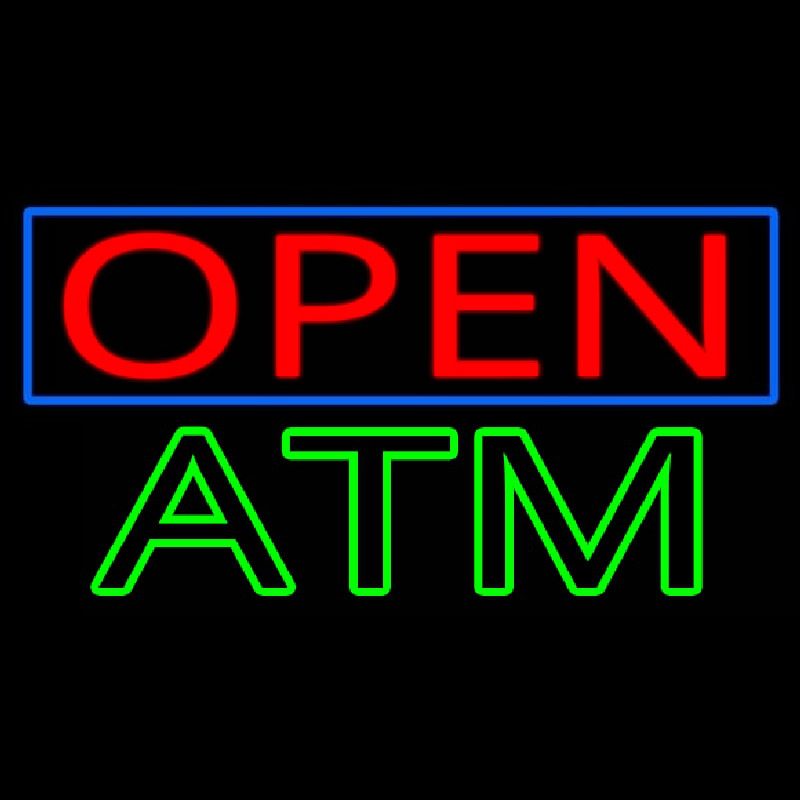 Open Atm Neon Sign