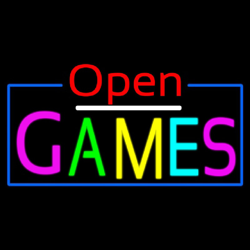 Open Games Neon Sign