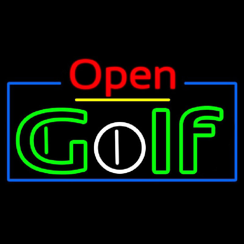 Open Golf Neon Sign