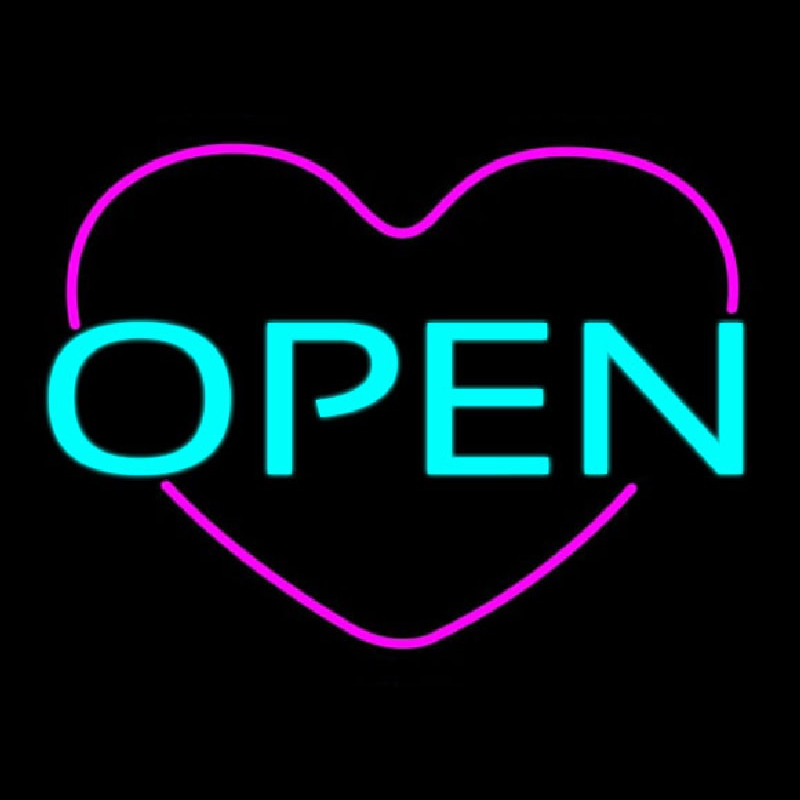 Open Heart Neon Sign