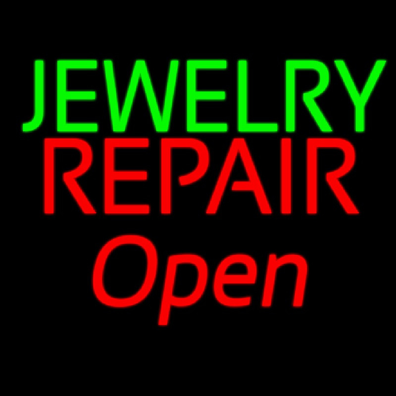 Open Jewelry Repair Neon Sign