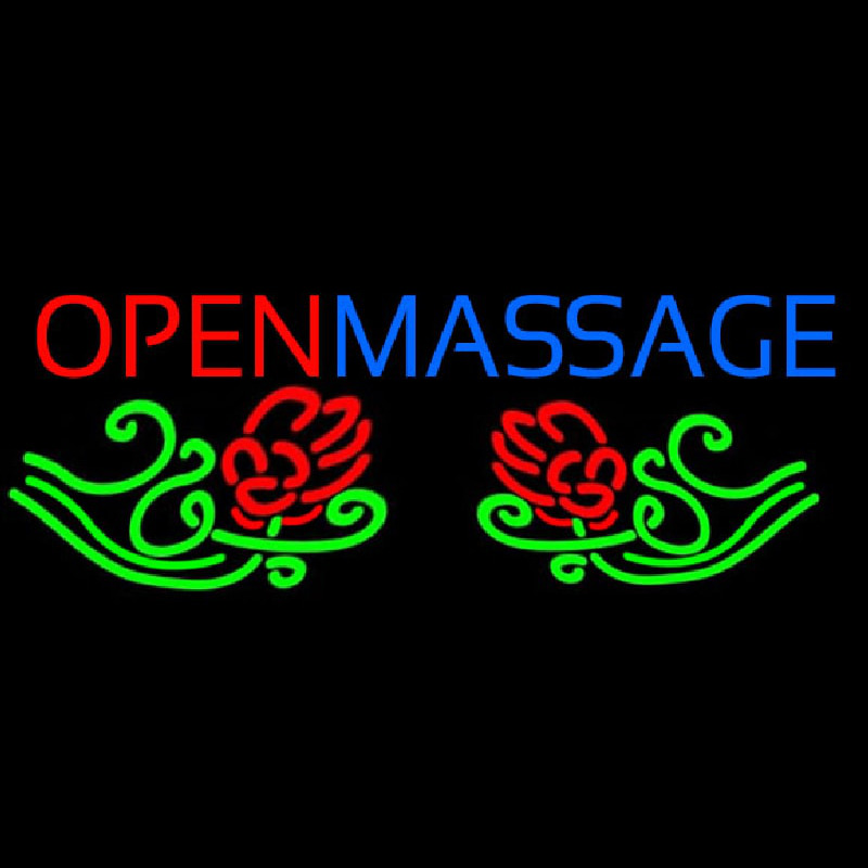 Open Massage Neon Sign