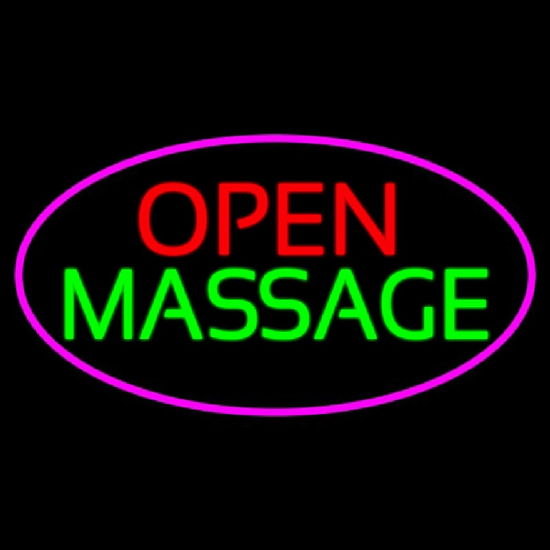 Open Massage Neon Sign