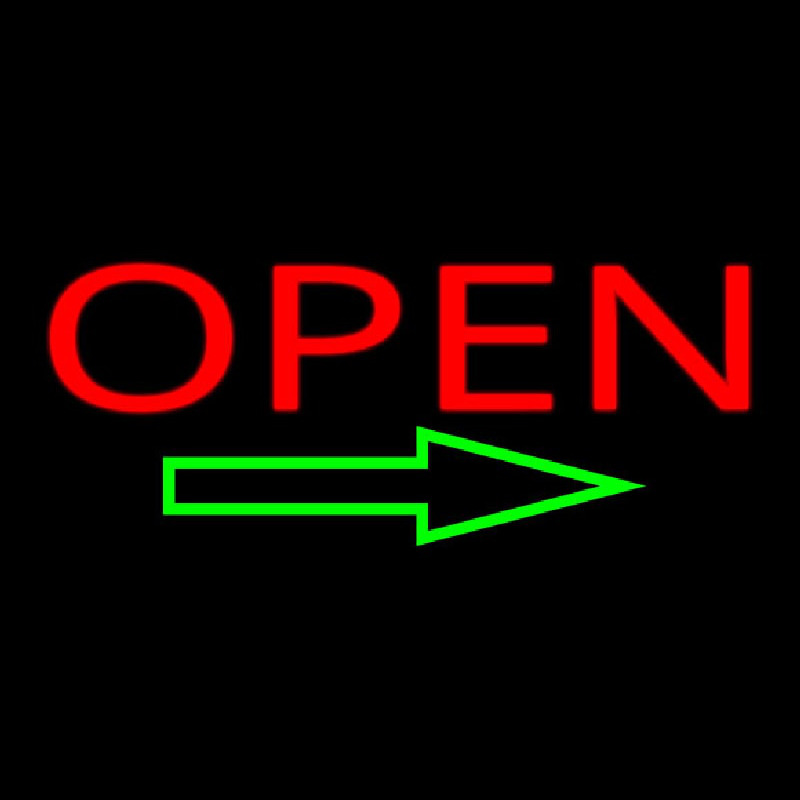 Open Neon Sign