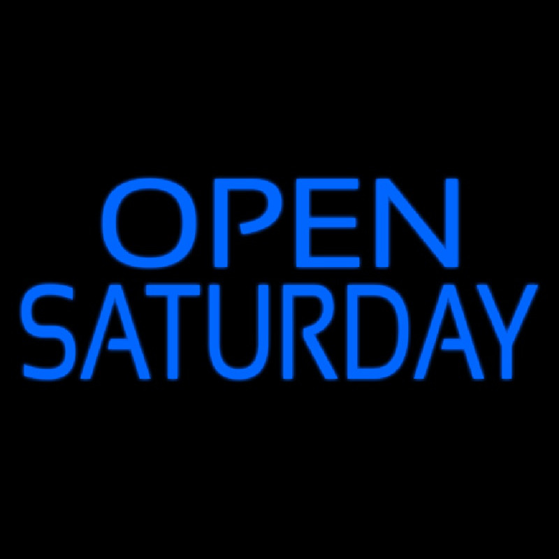 Open Saturday Neon Sign