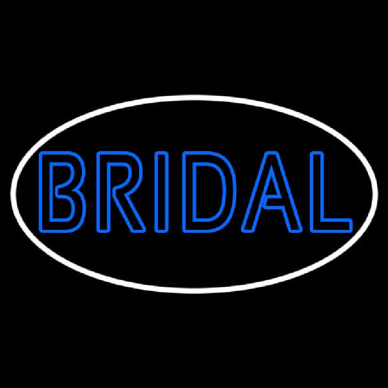Oval Bridal Block Neon Sign