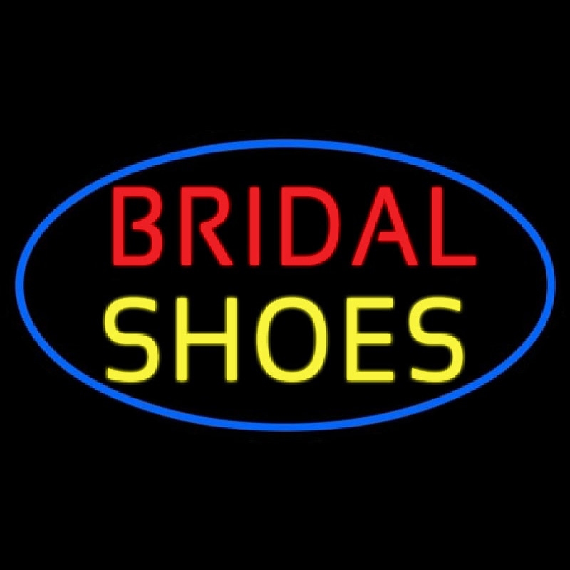 Oval Bridal Shoes Neon Sign