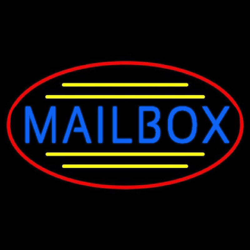 Oval Mailbo  Neon Sign