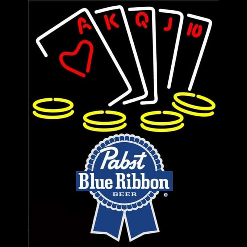 Pabst Blue RibbonPoker Ace Series Beer Sign Neon Sign