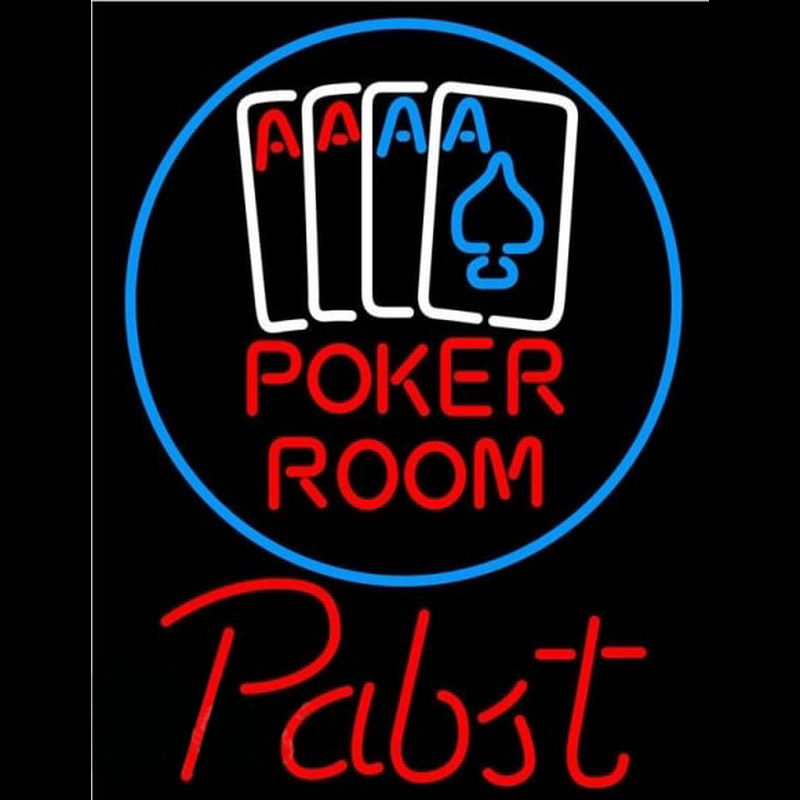 Pabst Poker Room Beer Sign Neon Sign