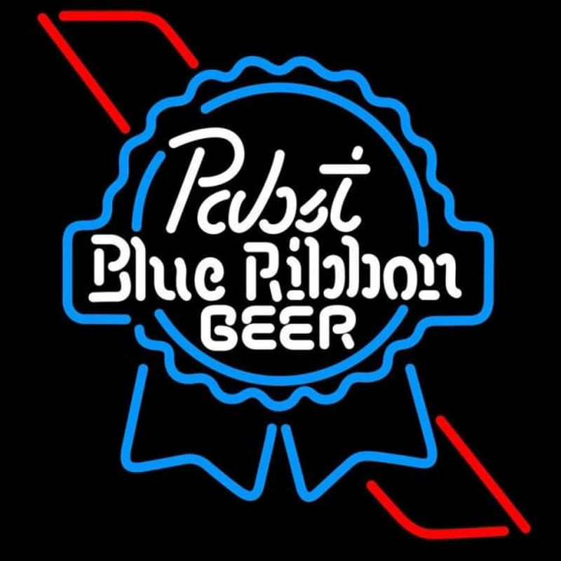 Pabst Skyblue Red Ribbon Beer Sign Neon Sign