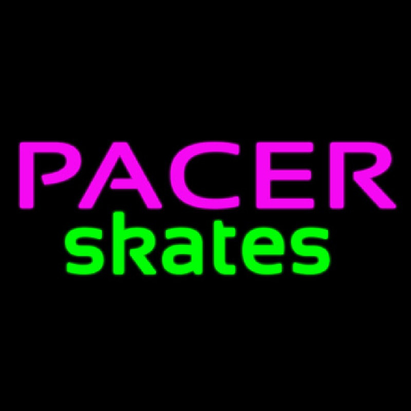 Pacer Skates Logo Neon Sign