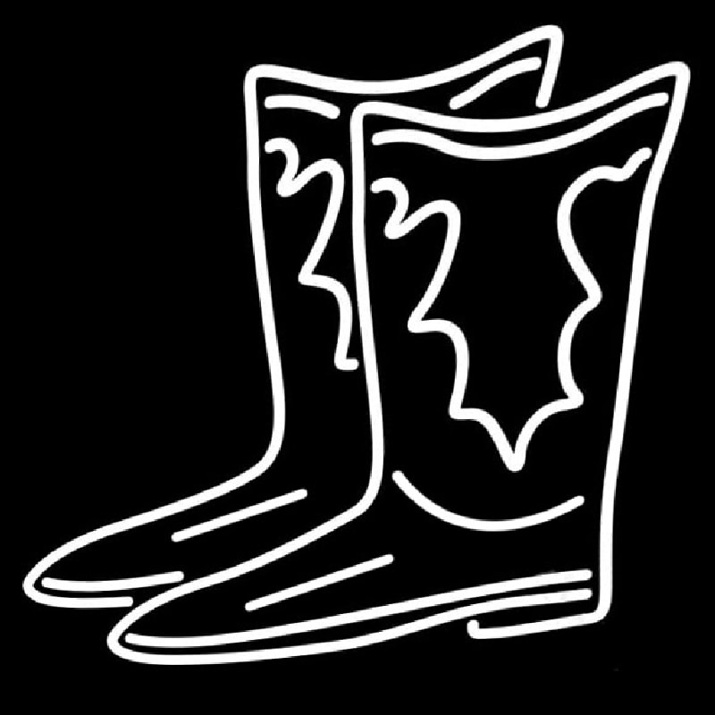 Pair Of Boots Logo Neon Sign