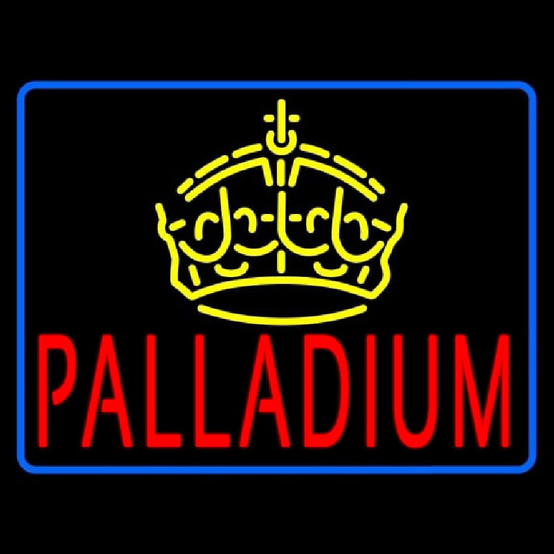 Palladium Block Crown Neon Sign