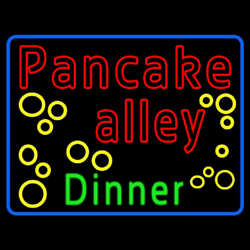 Pancake Alley Dinner Neon Sign