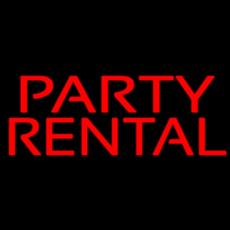 Party Rental Neon Sign