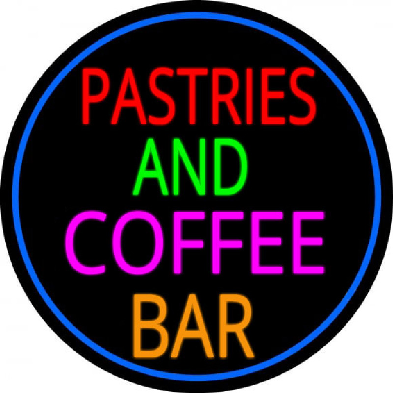 Pastries N Coffee Bar Neon Sign