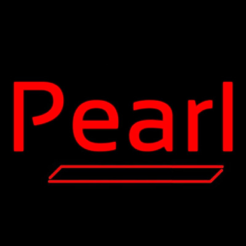 Pearl Red Line Neon Sign
