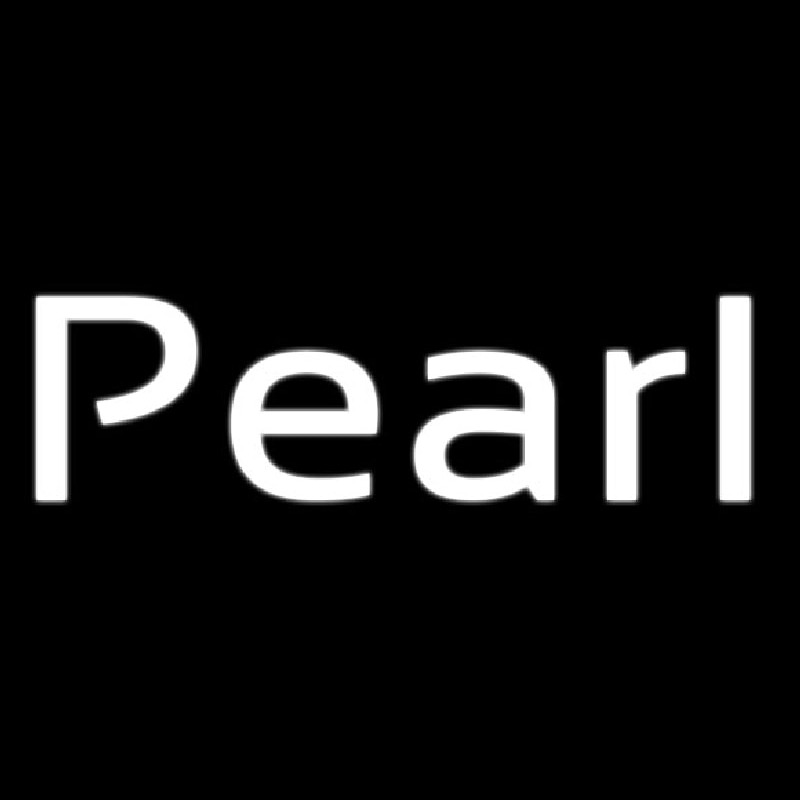 Pearl White Neon Sign