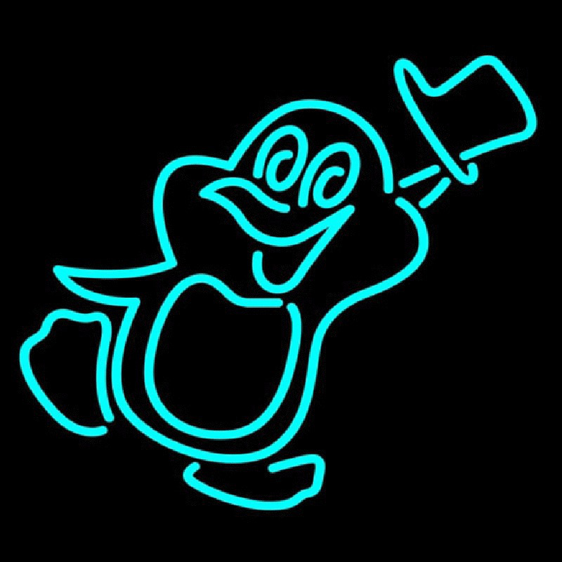 Penguins Neon Sign