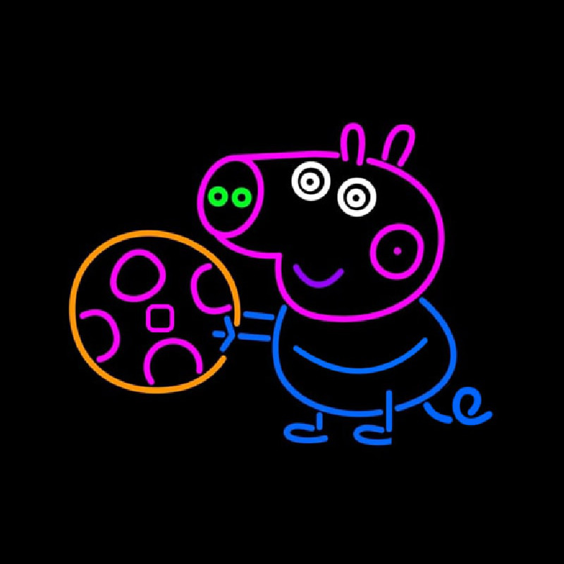 Peppa Pig Clip Neon Sign