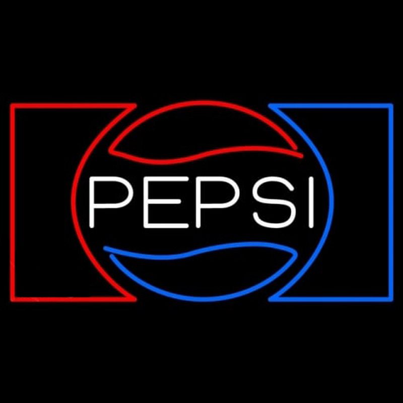 Latest logo design UV print on white plastic Pepsi sign 