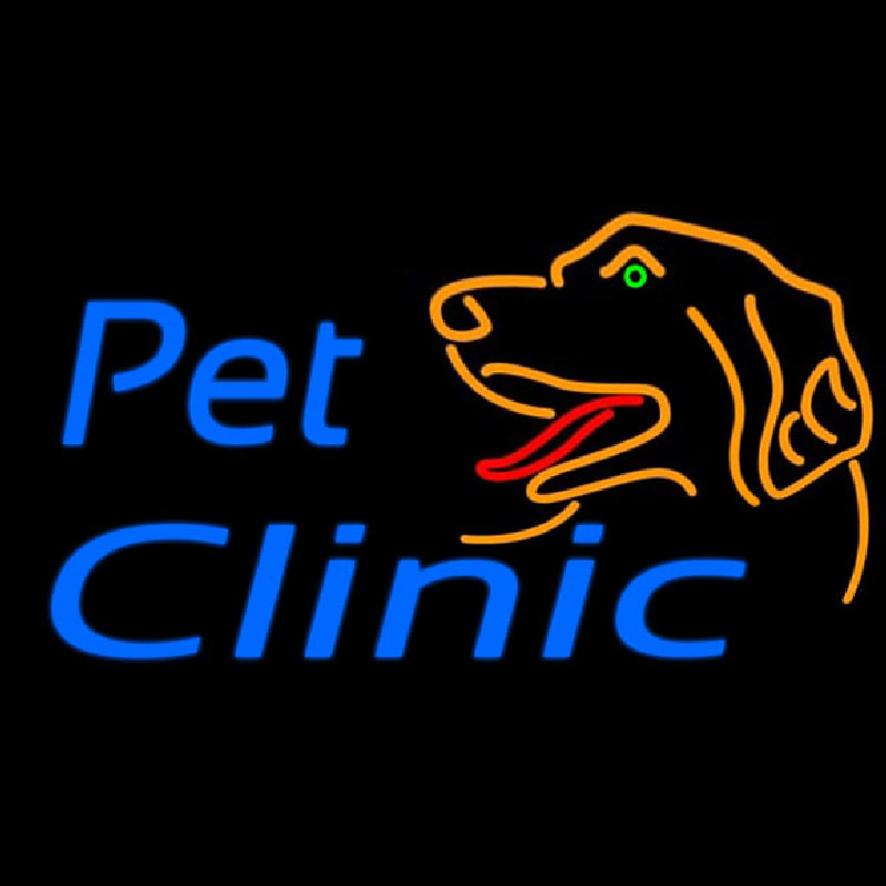 Pet Clinic And Care Neon Sign