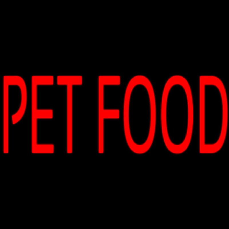 Pet Food Block Neon Sign