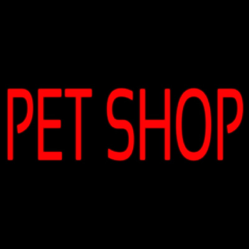 Pet Shop Block Neon Sign