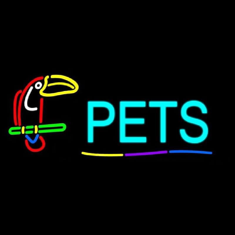 Pets With Logo Neon Sign