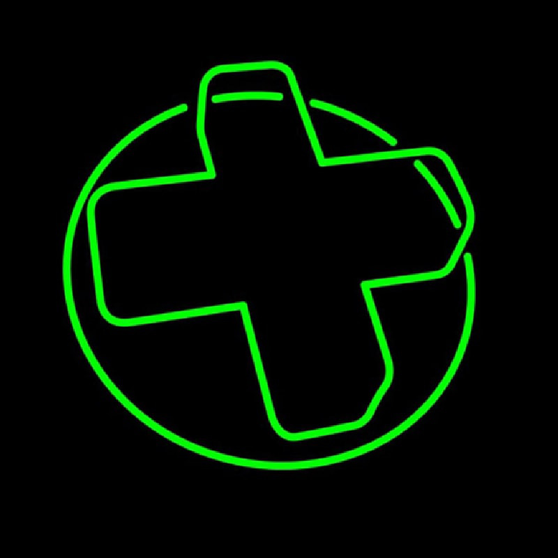 Pharmacy Green Cross Neon Sign