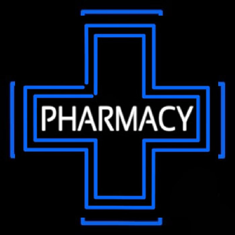 Pharmacy Inside Plus Logo Neon Sign