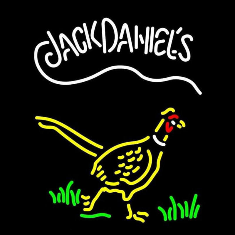 Pheasant Jack Daniels Neon Sign